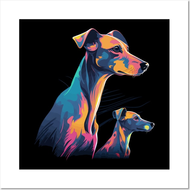 Whippet Fathers Day Wall Art by JH Mart